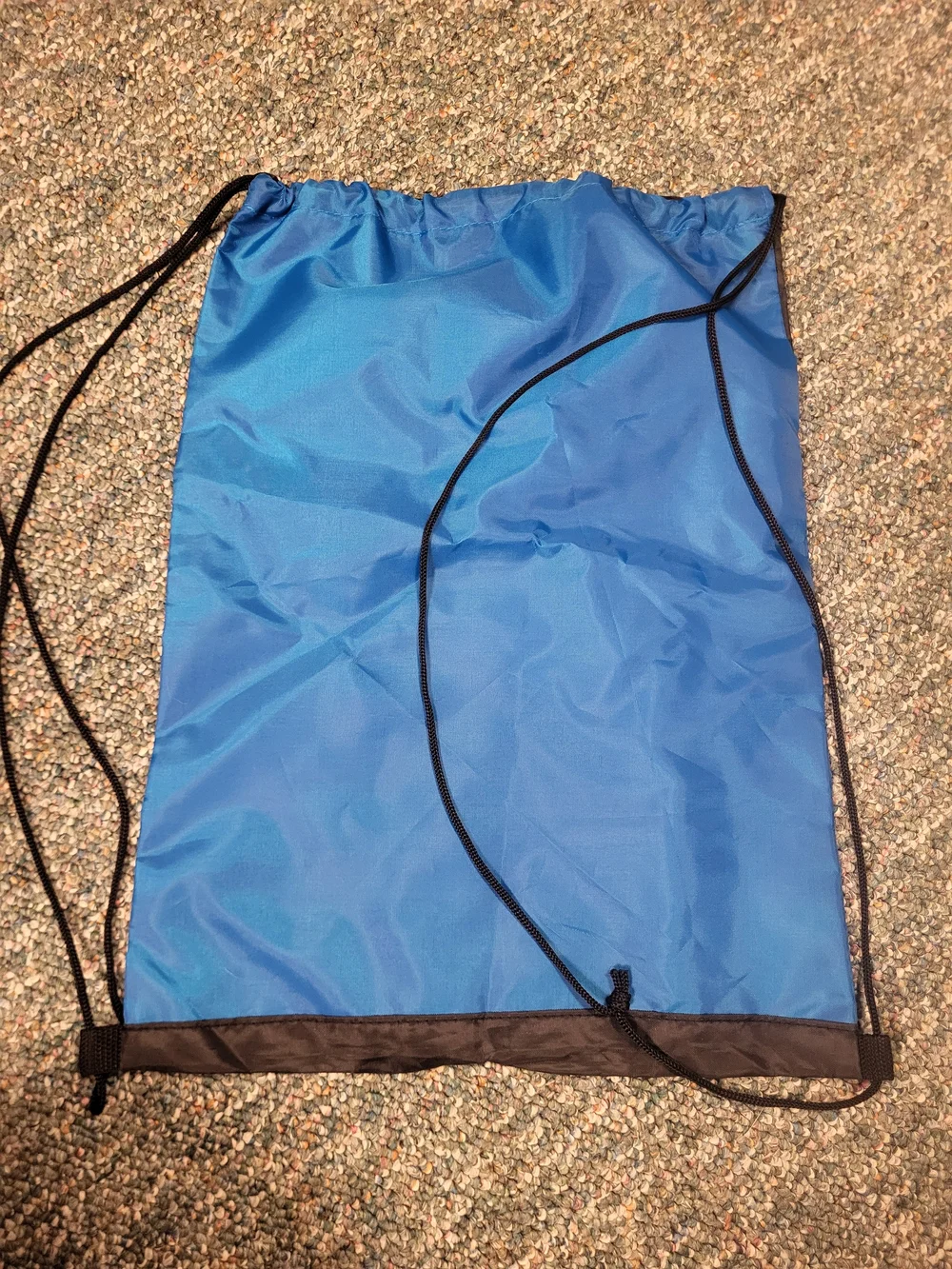 Subaru Blue and Black Drawstring Bag, New